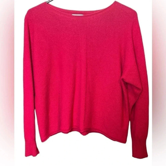 Bianco & Blu Made in Italy Women's Fuschia Pink Dolman Sleeve Sweater Sz… - Picture 2 of 11